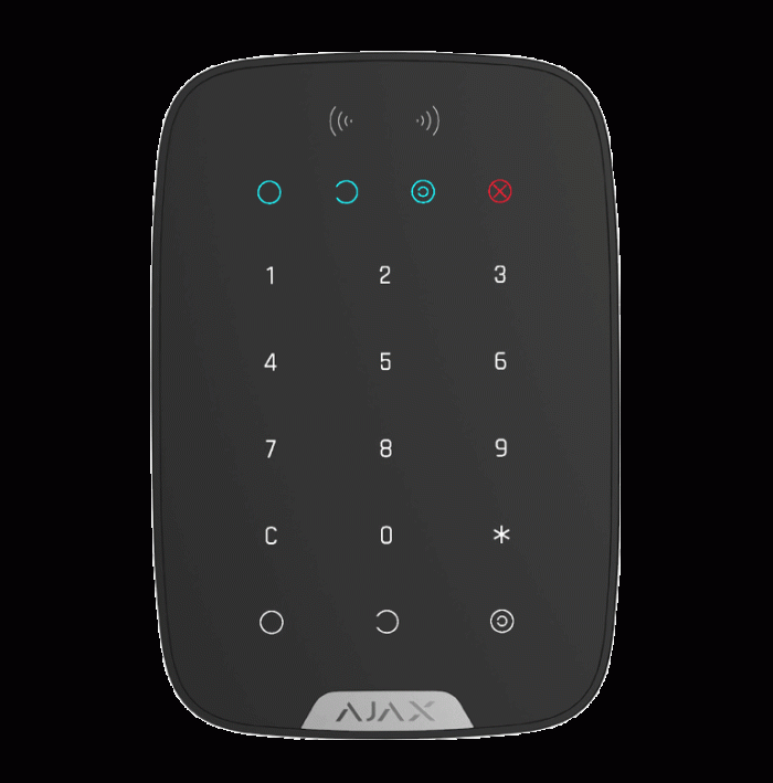 AJAX SYSTEMS - KEYPAD PLUS BLACK