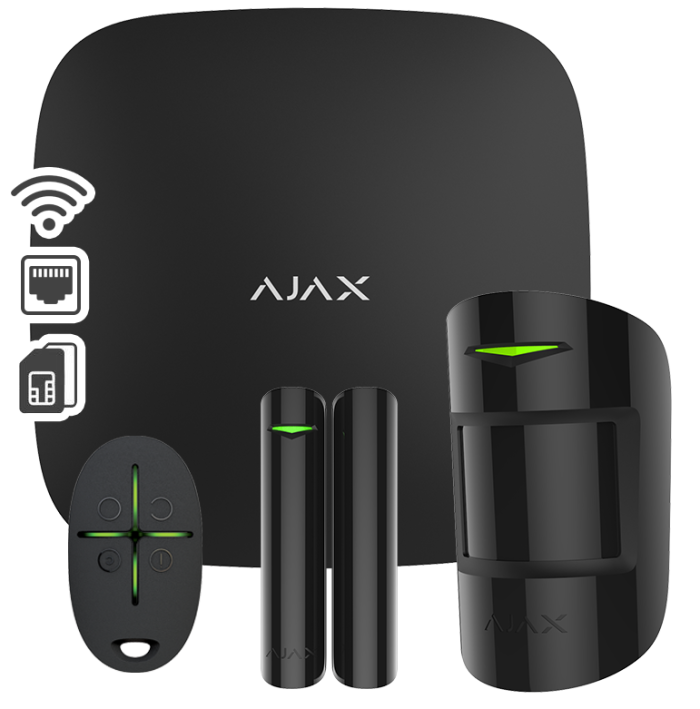 AJAX SYSTEMS - STARTER KIT PLUS BLACK