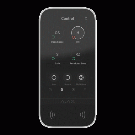 AJAX SYSTEMS - KEYPAD TOUCHSCREEN WHITE